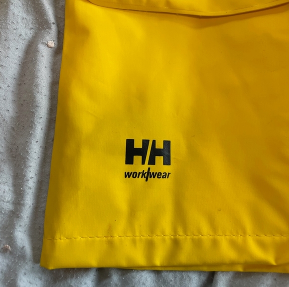 Helly Hansen workwear MANDAL WATERPROOF JACKET yellow men's size SMALL - Picture 2 of 7